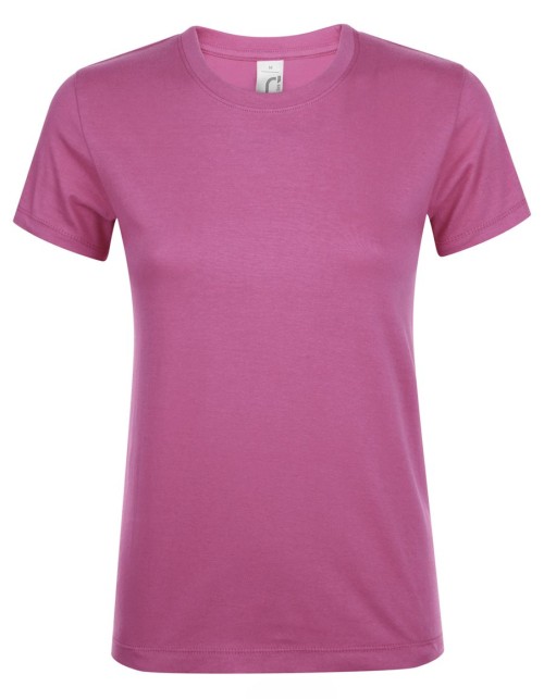 ΓΥΝΑΙΚΕΙΟ T-SHIRT ΜΕ ΣΤΡΟΓΓΥΛΗ ΛΑΙΜΟΚΟΨΗ - REGENT WOMEN