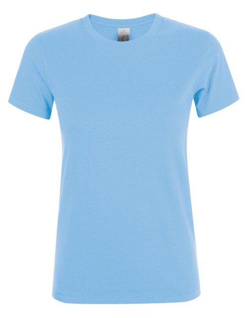 ΓΥΝΑΙΚΕΙΟ T-SHIRT ΜΕ ΣΤΡΟΓΓΥΛΗ ΛΑΙΜΟΚΟΨΗ - REGENT WOMEN