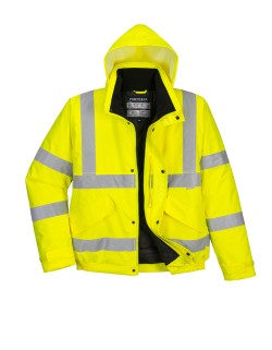 Αδιάβροχο Ανακλαστικό Μπουφάν Bomber PORTWEST - S463 Κίτρινο