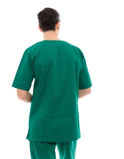 Ideal Press Πράσινο Νοσηλευτικό Σετ Scrub Παντελόνι & Μπλούζα Unisex