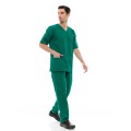 Ideal Press Πράσινο Νοσηλευτικό Σετ Scrub Παντελόνι & Μπλούζα Unisex