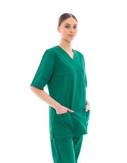 Ideal Press Πράσινο Νοσηλευτικό Σετ Scrub Παντελόνι & Μπλούζα Unisex