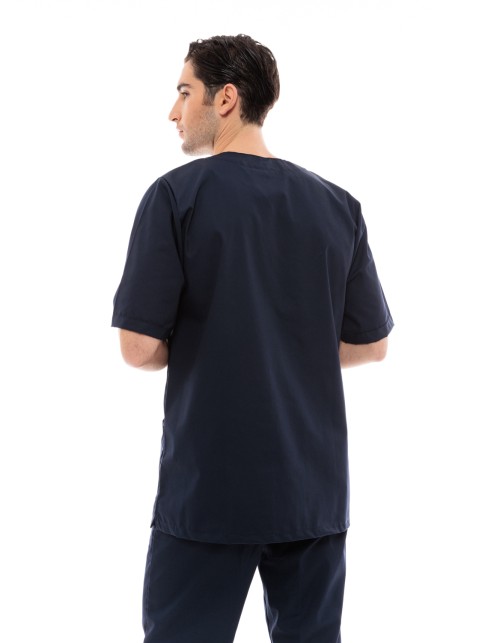 Ideal Press Σκούρο Μπλε Νοσηλευτικό Σετ Scrub Παντελόνι & Μπλούζα Unisex