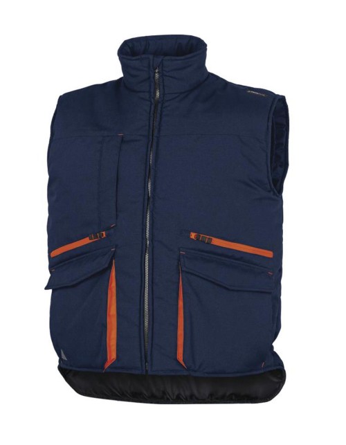 Γιλέκο Εργασίας Delta Plus - SIERRA2 ΜΠΛΕ-ΠΟΡΤΟΚΑΛΙ