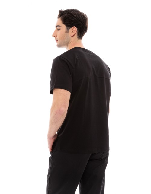 Μπλουζάκι Μαγείρων/Σεφ Unisex Μαύρο Ideal Press - T-Chef