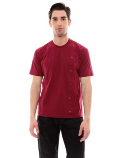 Μπλουζάκι Μαγείρων/Σεφ Unisex Μπορντό Ideal Press - T-Chef