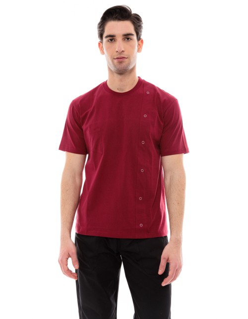 Μπλουζάκι Μαγείρων/Σεφ Unisex Μπορντό Ideal Press - T-Chef
