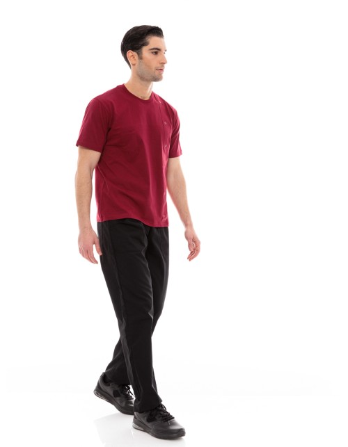 Μπλουζάκι Μαγείρων/Σεφ Unisex Μπορντό Ideal Press - T-Chef