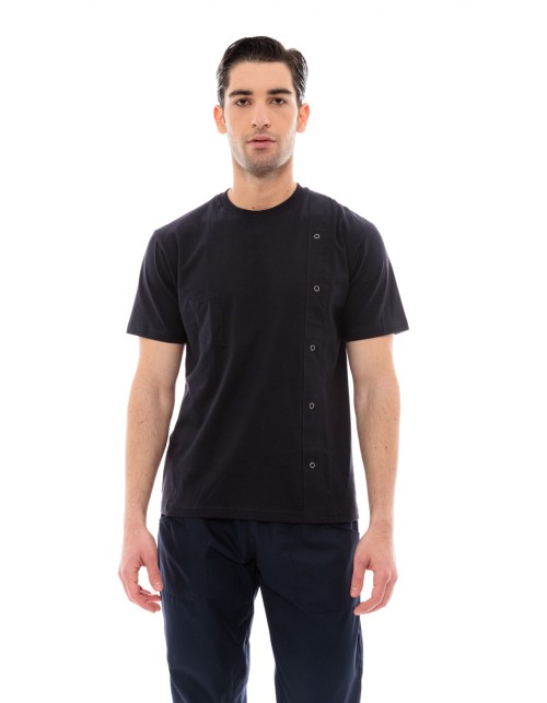 Μπλουζάκι Μαγείρων/Σεφ Unisex Σκούρο Μπλε Ideal Press - T-Chef