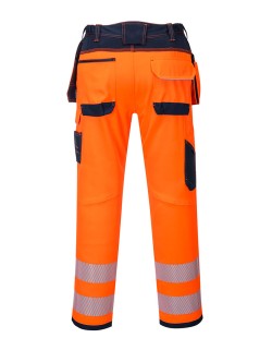 Παντελόνι Εργασίας Ανακλαστικό Portwest T501 - Πορτοκαλί/Μπλε