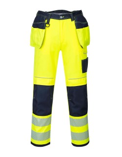 Παντελόνι Εργασίας Ανακλαστικό Portwest T501 - Κίτρινο/Μπλε