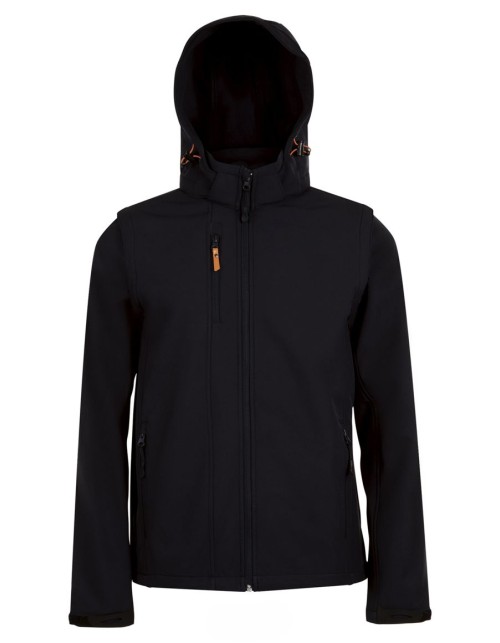 ΜΠΟΥΦΑΝ SOFTSHELL ΜΕ ΑΠΟΣΠΩΜΕΝΗ ΚΟΥΚΟΥΛΑ ΚΑΙ ΜΑΝΙΚΙΑ SOL'S  - TRANSFORMER