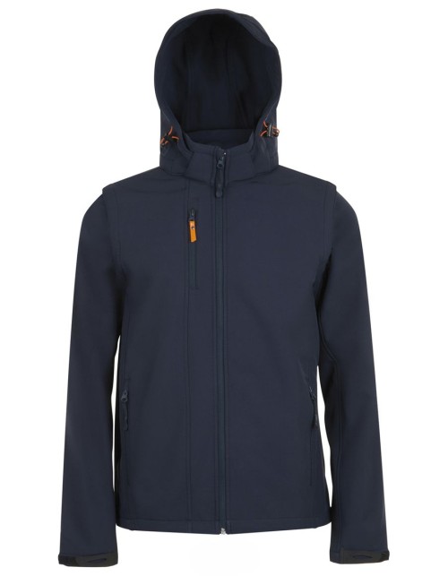 ΜΠΟΥΦΑΝ SOFTSHELL ΜΕ ΑΠΟΣΠΩΜΕΝΗ ΚΟΥΚΟΥΛΑ ΚΑΙ ΜΑΝΙΚΙΑ SOL'S  - TRANSFORMER