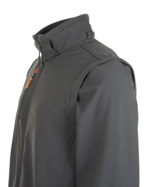 ΜΠΟΥΦΑΝ SOFTSHELL ΜΕ ΑΠΟΣΠΩΜΕΝΗ ΚΟΥΚΟΥΛΑ ΚΑΙ ΜΑΝΙΚΙΑ SOL'S  - TRANSFORMER