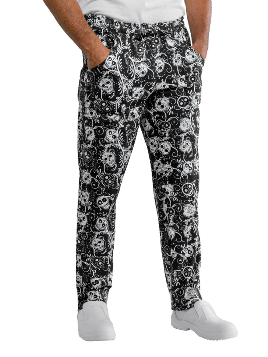 Παντελόνι Μαγείρων/Σεφ Unisex Skull ISACCO - 044576