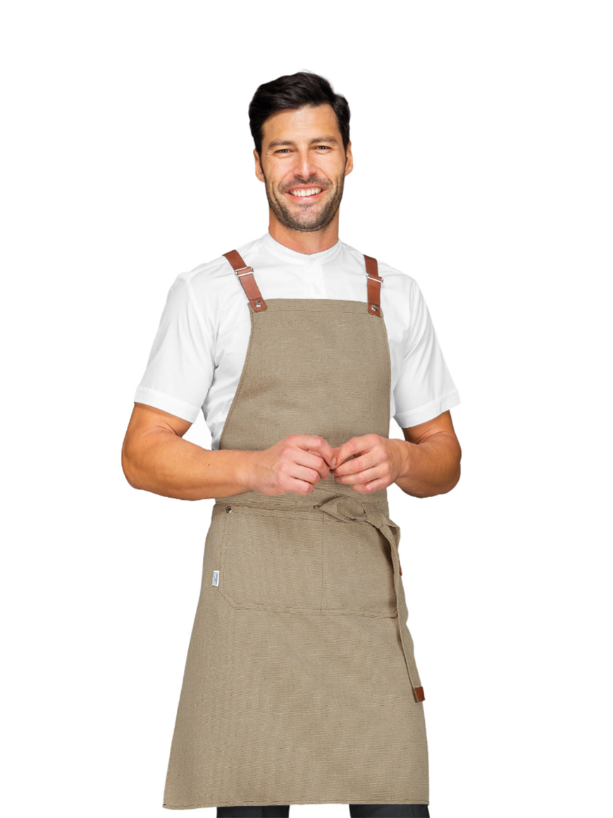 Στηθούρι Μπεζ Ποδιά Barista Isacco - 088616