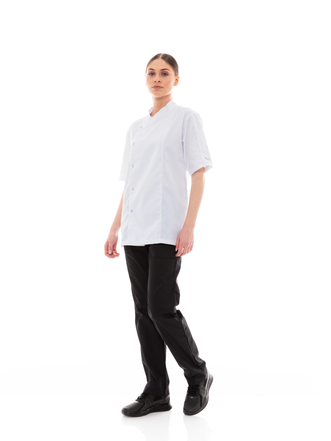 Σακάκι Σεφ/Μαγείρων Ideal Press Λευκή Unisex με Κοντά Μανίκια - Sauté