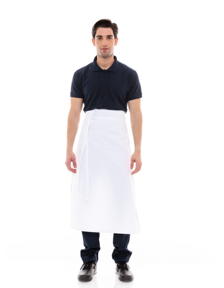 Λευκή Ποδιά Μέσης Μακριά Service Κλασική - 512Α white