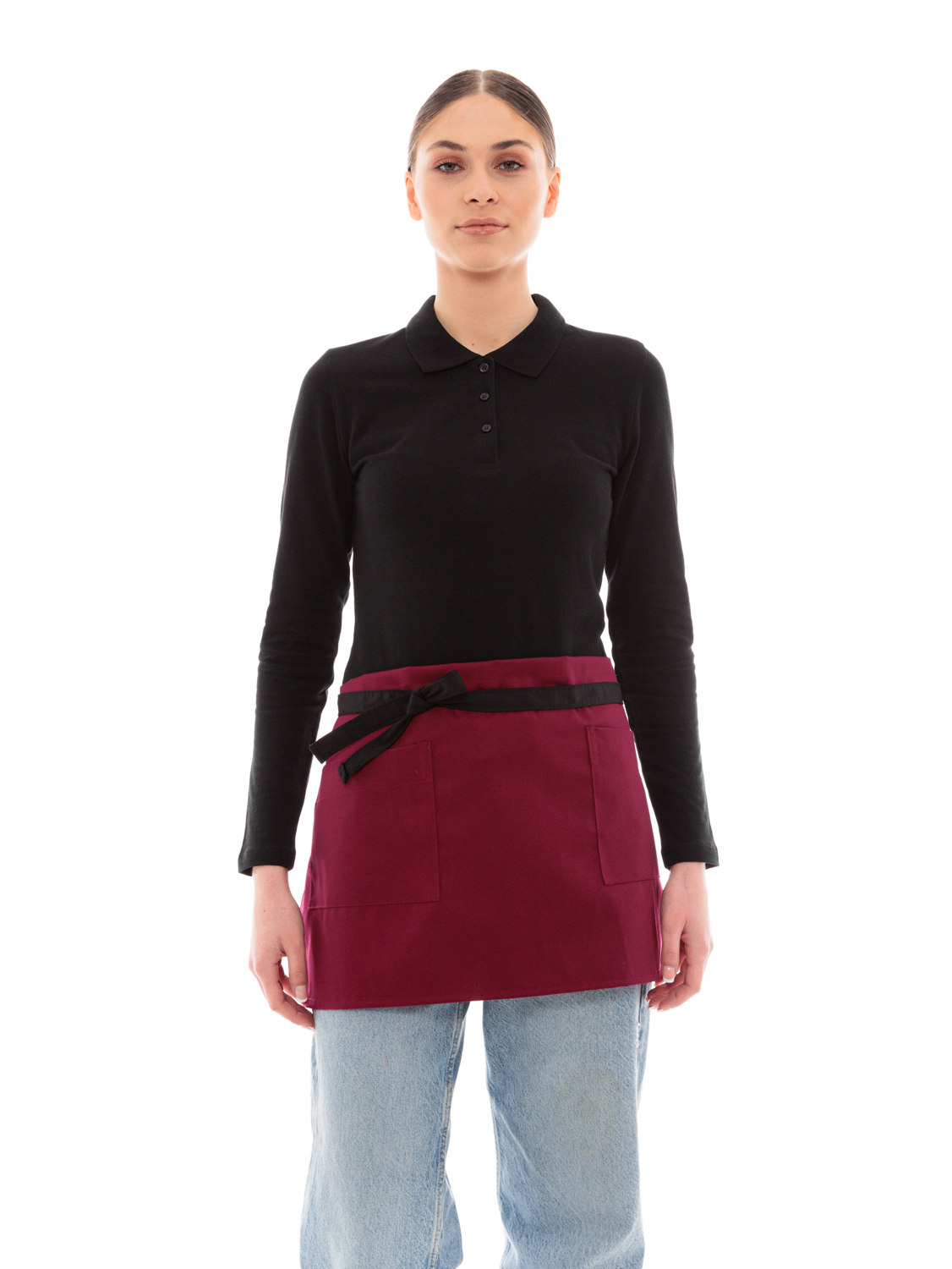 Ideal Press Ποδιά Μέσης Barista/Service - 522 Μπορντό