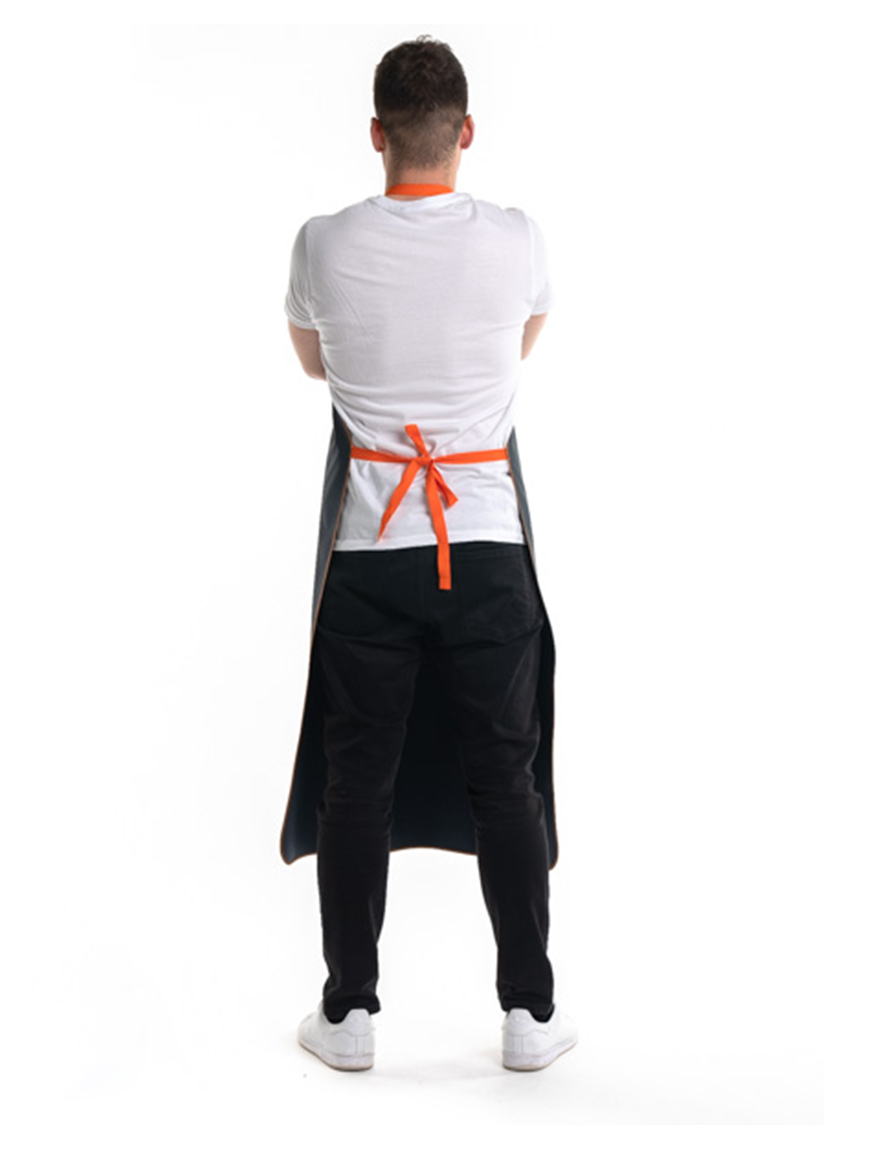 Μπλε Αδιάβροχη Ποδιά Λάντζας Τροφίμων - 550navy/orange