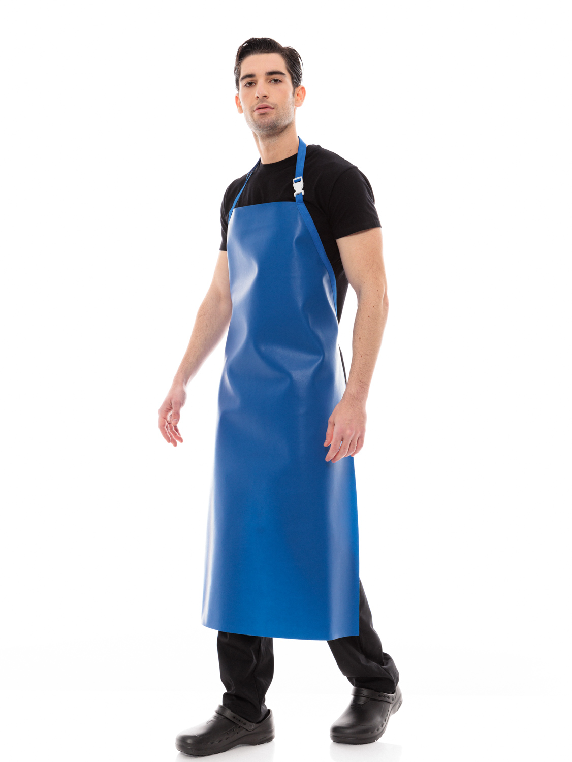 Μπλε Ποδιά Λάντζας Δερματίνης PVC - 560blue
