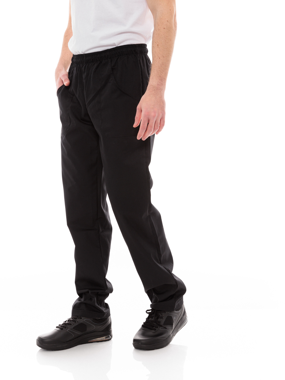 Παντελόνι Μαγείρων/Σεφ Unisex Μαύρο με Ελαστικότητα - 613elastan