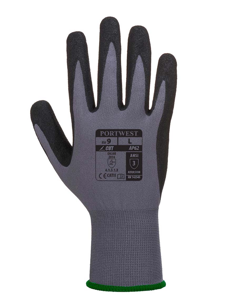 Γάντι Dermiflex Aqua Γκρι/Μαύρο - AP62