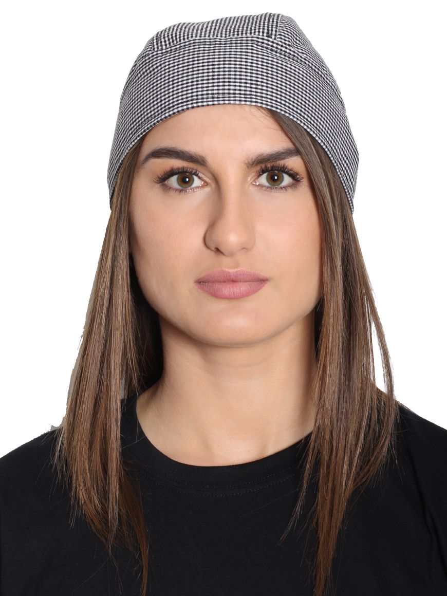 Μπαντάνα Κουζίνας Unisex Άσπρο/Μαύρο Καρό Μπαντάνα Κουζίνας Unisex Άσπρο/Μαύρο Καρό