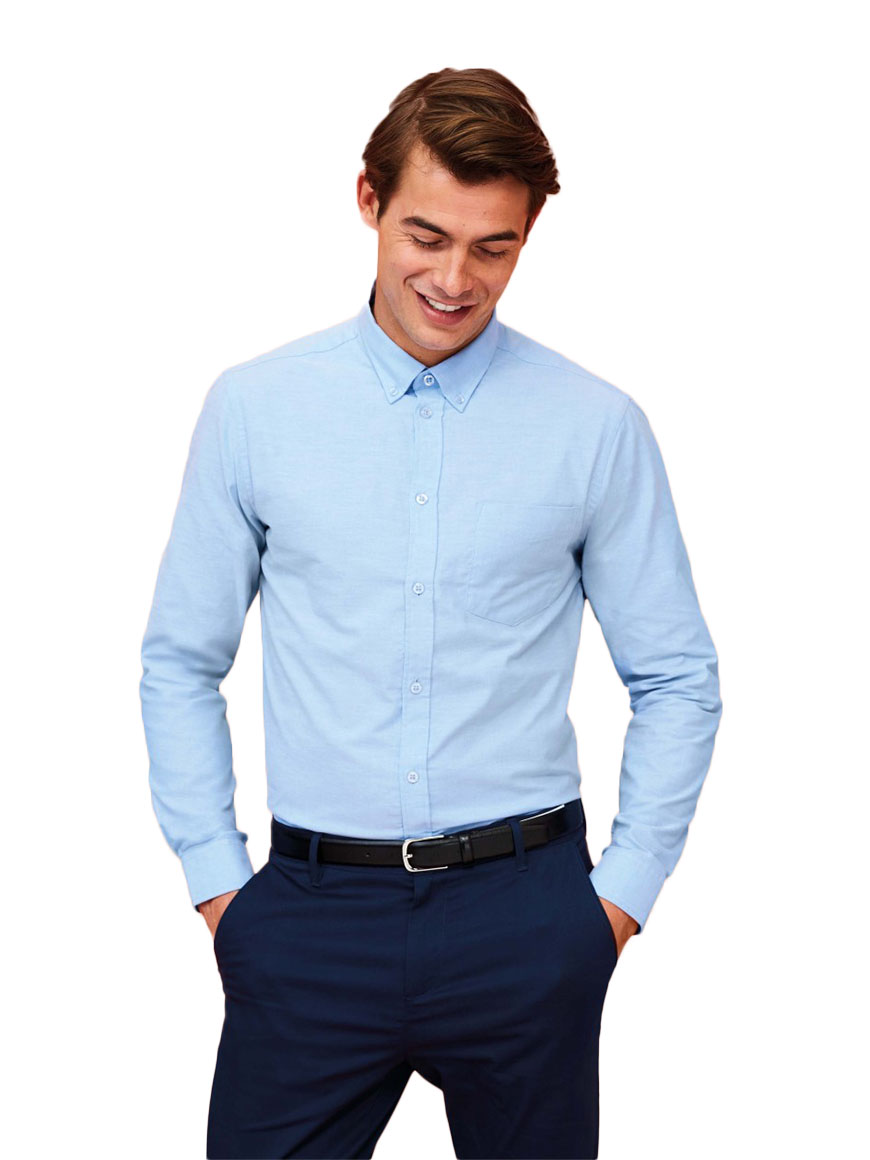 Ανδρικό Μακρυμάνικο Πουκάμισο Oxford - Boston Fit
