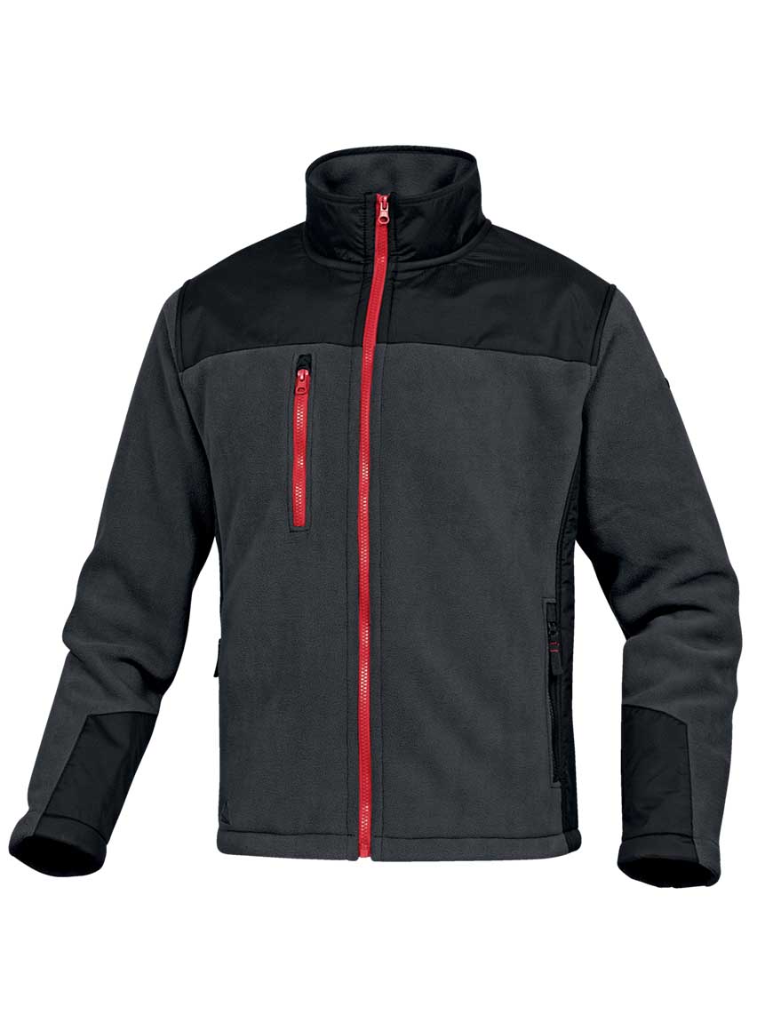 Ζακέτα Εργασίας Fleece Delta Plus - BRIGHTON2 Γκρι/Μαύρο
