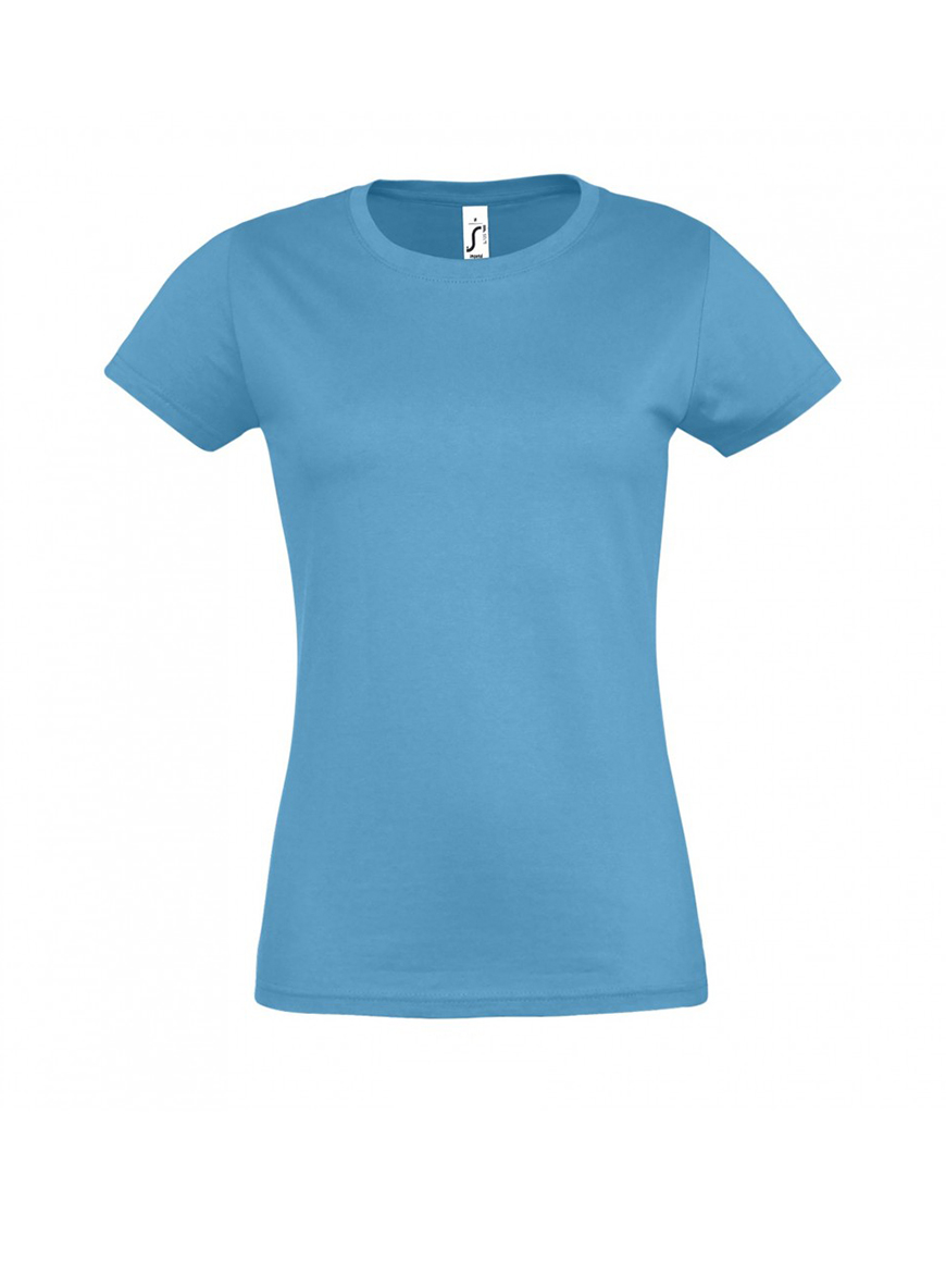 ΓΥΝΑΙΚΕΙΟ T-SHIRT ΜΕ ΣΤΡΟΓΓΥΛΗ ΛΑΙΜΟΚΟΨΗ - IMPERIAL WOMEN