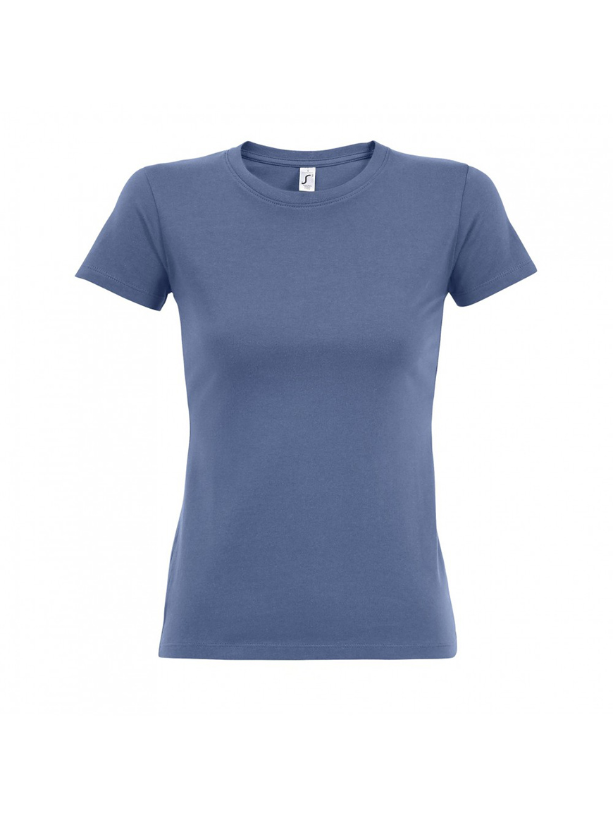 ΓΥΝΑΙΚΕΙΟ T-SHIRT ΜΕ ΣΤΡΟΓΓΥΛΗ ΛΑΙΜΟΚΟΨΗ - IMPERIAL WOMEN