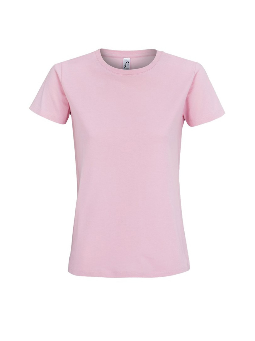 ΓΥΝΑΙΚΕΙΟ T-SHIRT ΜΕ ΣΤΡΟΓΓΥΛΗ ΛΑΙΜΟΚΟΨΗ - IMPERIAL WOMEN