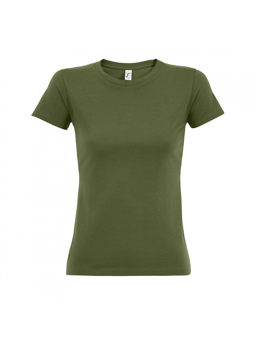 ΓΥΝΑΙΚΕΙΟ T-SHIRT ΜΕ ΣΤΡΟΓΓΥΛΗ ΛΑΙΜΟΚΟΨΗ - IMPERIAL WOMEN