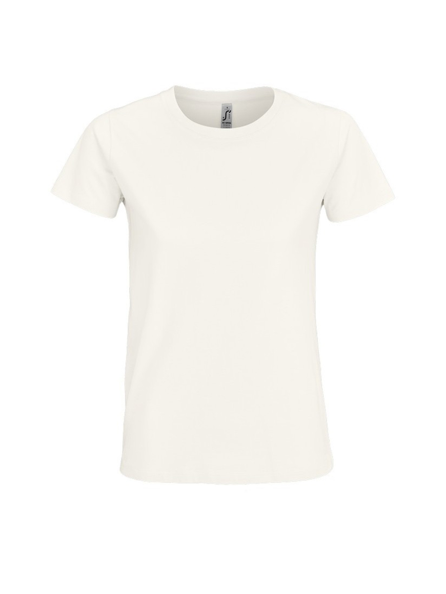 ΓΥΝΑΙΚΕΙΟ T-SHIRT ΜΕ ΣΤΡΟΓΓΥΛΗ ΛΑΙΜΟΚΟΨΗ - IMPERIAL WOMEN
