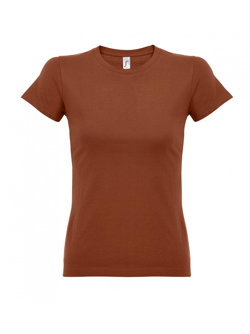 ΓΥΝΑΙΚΕΙΟ T-SHIRT ΜΕ ΣΤΡΟΓΓΥΛΗ ΛΑΙΜΟΚΟΨΗ - IMPERIAL WOMEN