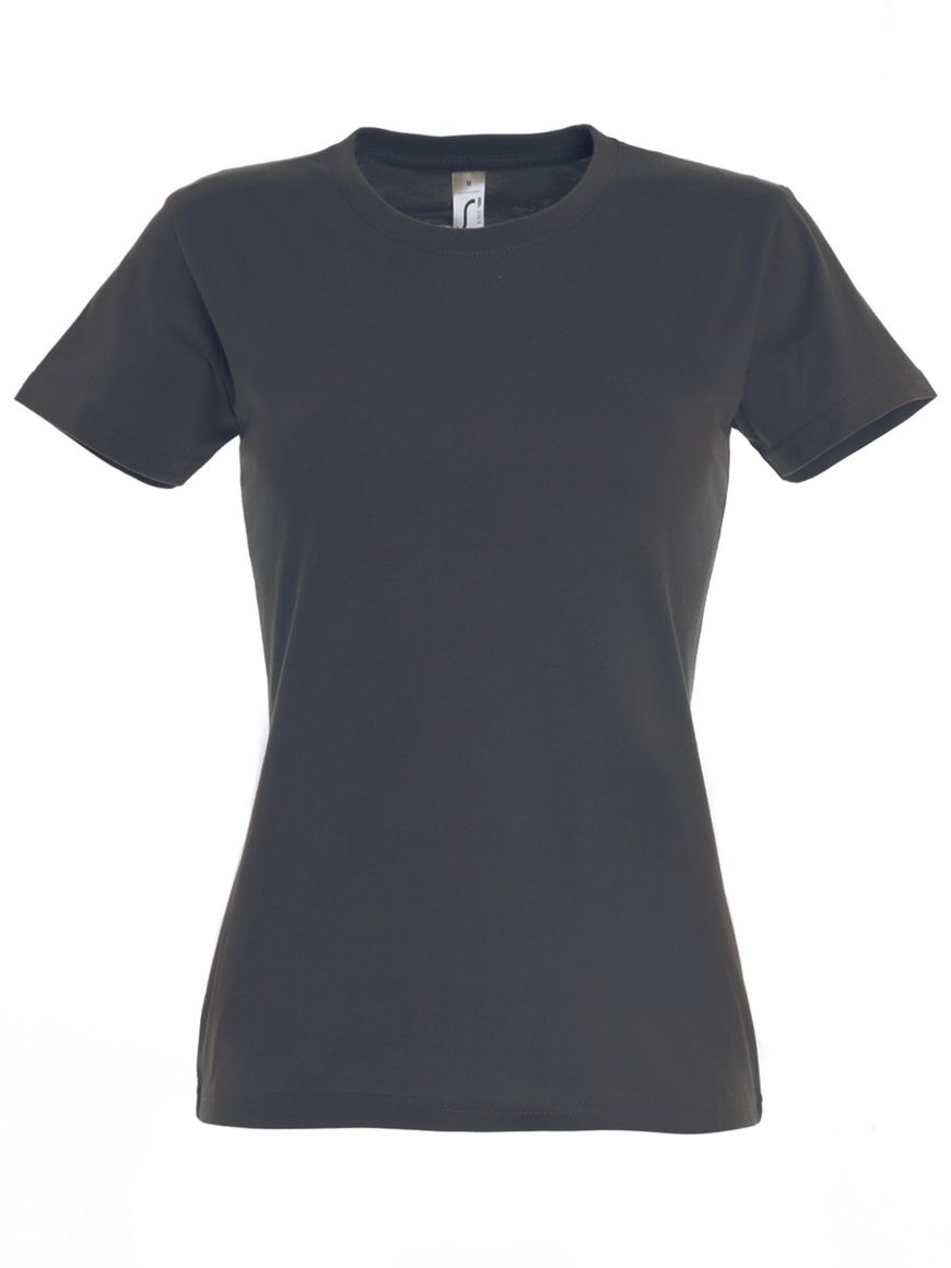 ΓΥΝΑΙΚΕΙΟ T-SHIRT ΜΕ ΣΤΡΟΓΓΥΛΗ ΛΑΙΜΟΚΟΨΗ - IMPERIAL WOMEN