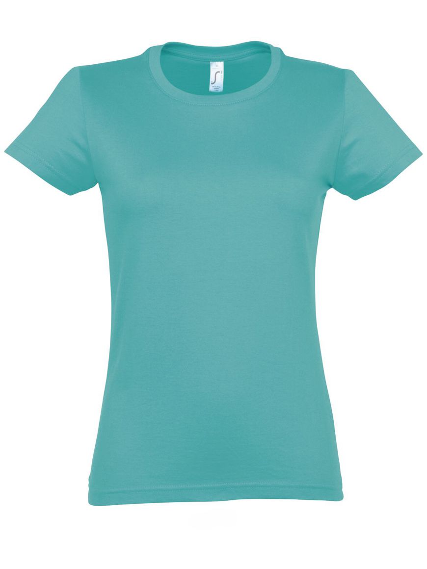 ΓΥΝΑΙΚΕΙΟ T-SHIRT ΜΕ ΣΤΡΟΓΓΥΛΗ ΛΑΙΜΟΚΟΨΗ - IMPERIAL WOMEN