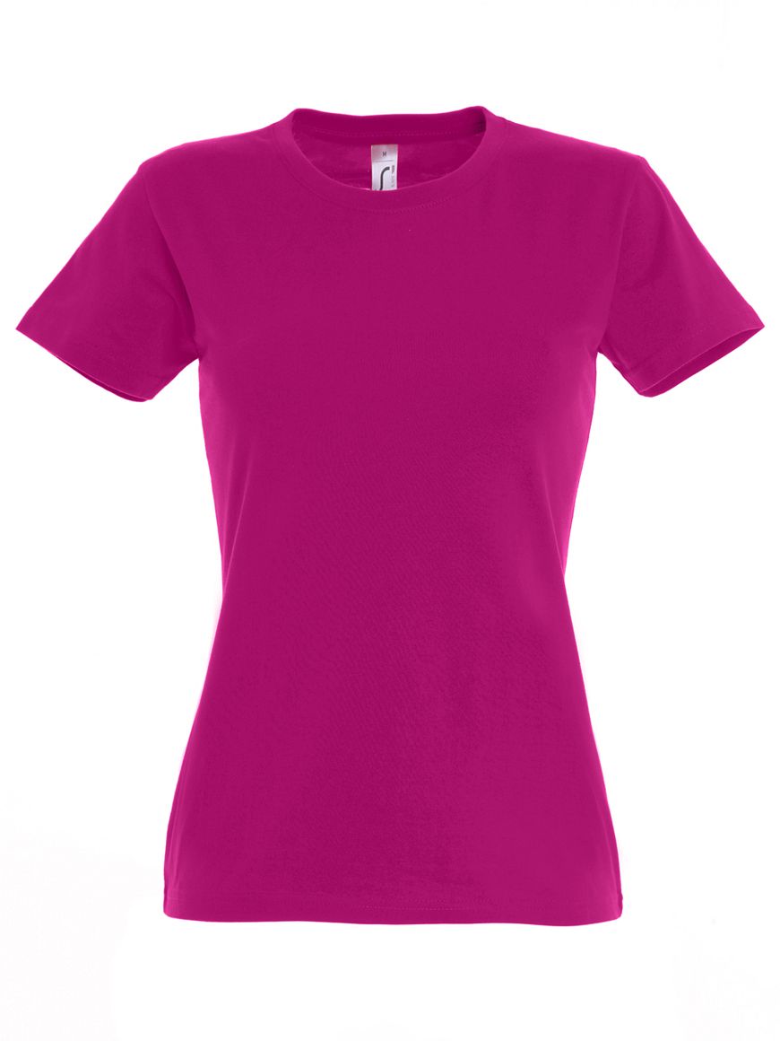ΓΥΝΑΙΚΕΙΟ T-SHIRT ΜΕ ΣΤΡΟΓΓΥΛΗ ΛΑΙΜΟΚΟΨΗ - IMPERIAL WOMEN