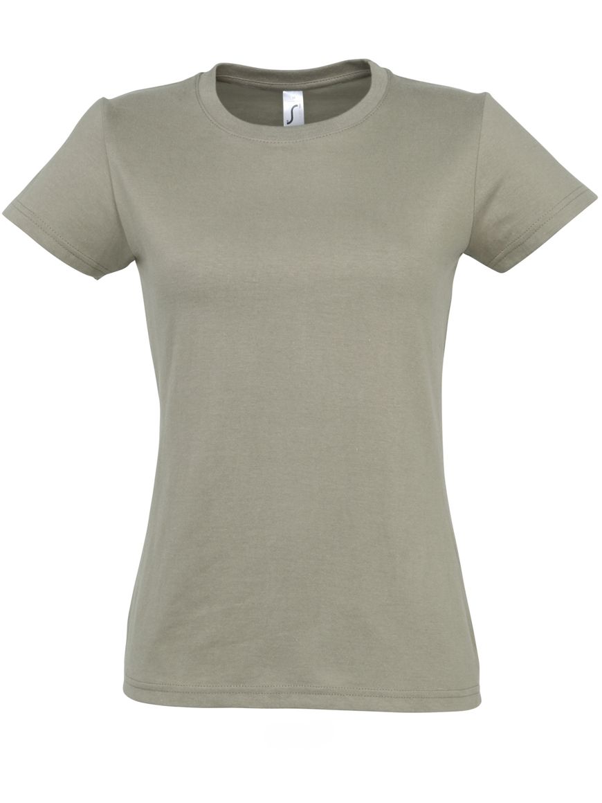 ΓΥΝΑΙΚΕΙΟ T-SHIRT ΜΕ ΣΤΡΟΓΓΥΛΗ ΛΑΙΜΟΚΟΨΗ - IMPERIAL WOMEN