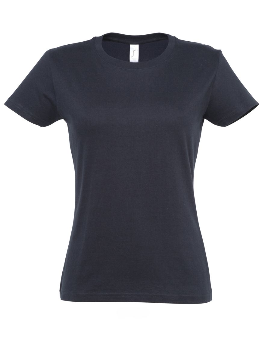 ΓΥΝΑΙΚΕΙΟ T-SHIRT ΜΕ ΣΤΡΟΓΓΥΛΗ ΛΑΙΜΟΚΟΨΗ - IMPERIAL WOMEN