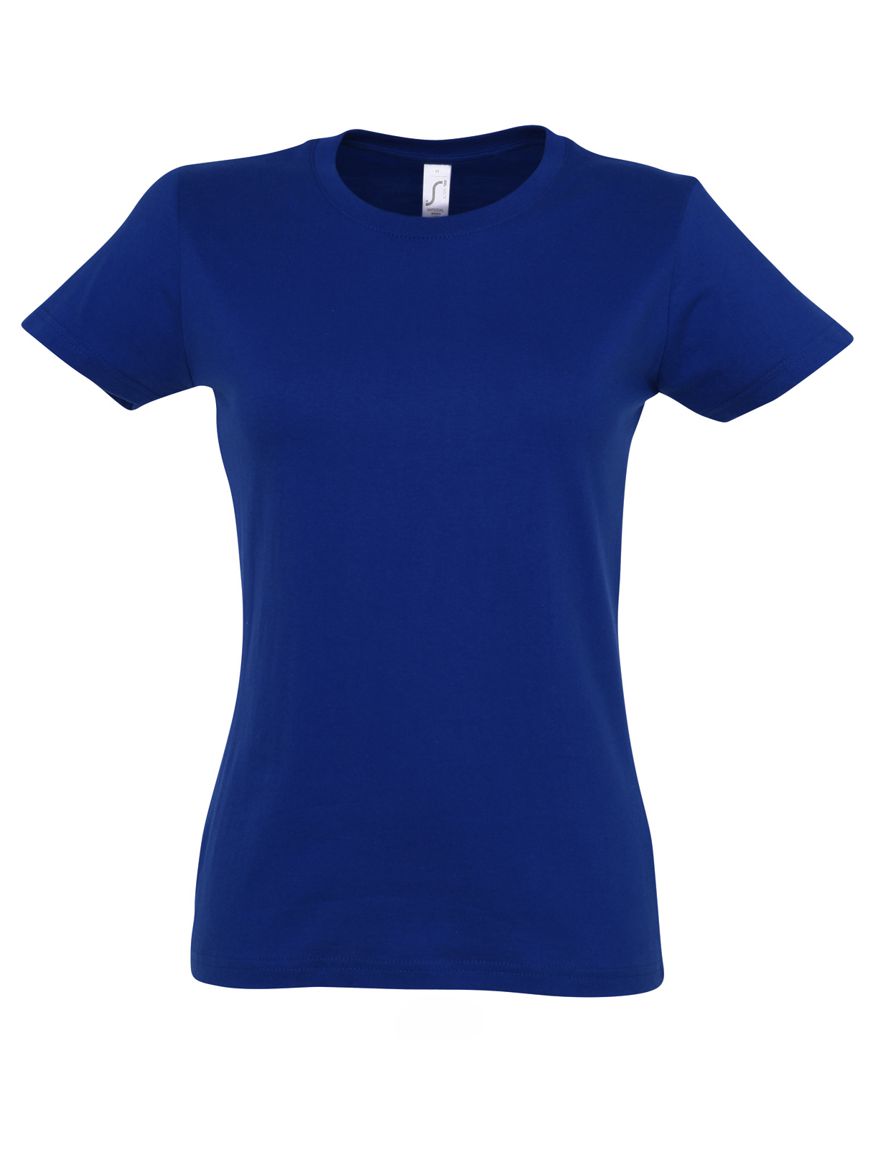 ΓΥΝΑΙΚΕΙΟ T-SHIRT ΜΕ ΣΤΡΟΓΓΥΛΗ ΛΑΙΜΟΚΟΨΗ - IMPERIAL WOMEN