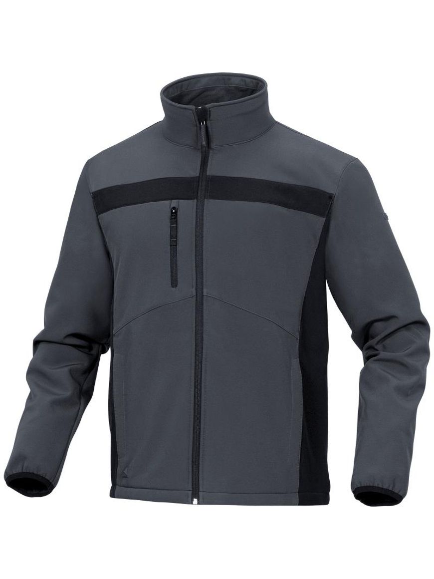 ΣΑΚΑΚΙ SOFTSHELL Σκούρο γκρι με μαύρα στοιχεία - LULEA2