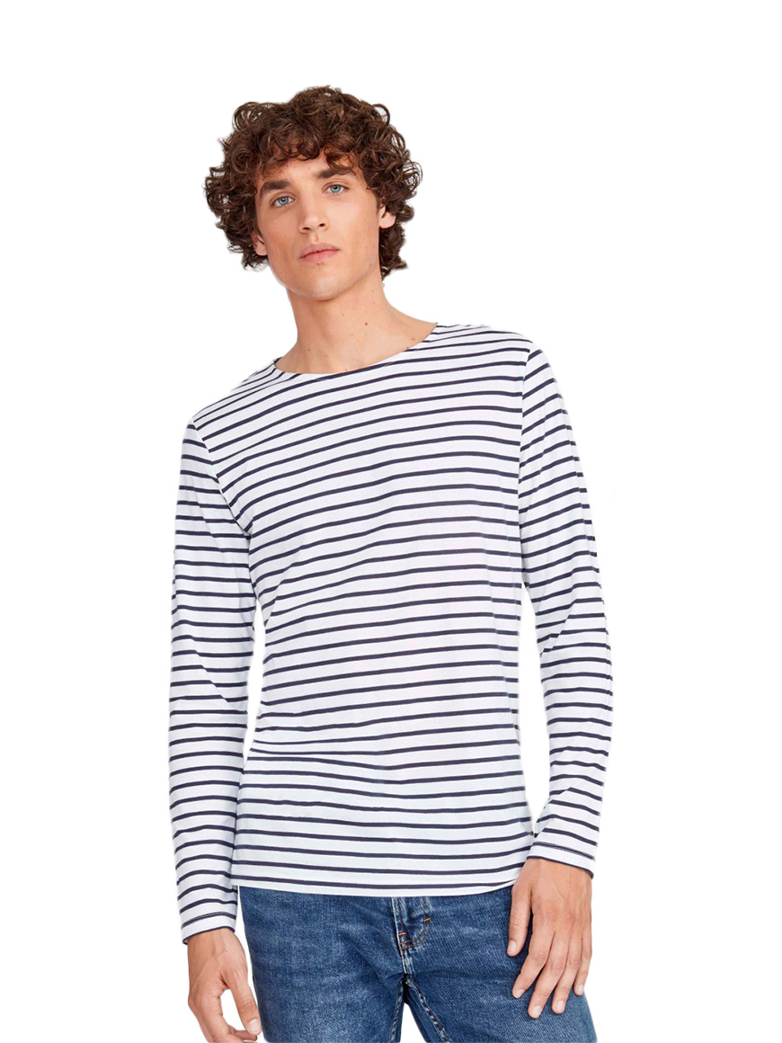 SOL'S ΑΝΔΡΙΚΟ ΜΑΚΡΥΜΑΝΙΚΟ ΡΙΓΕ T-SHIRT - MARINE MEN