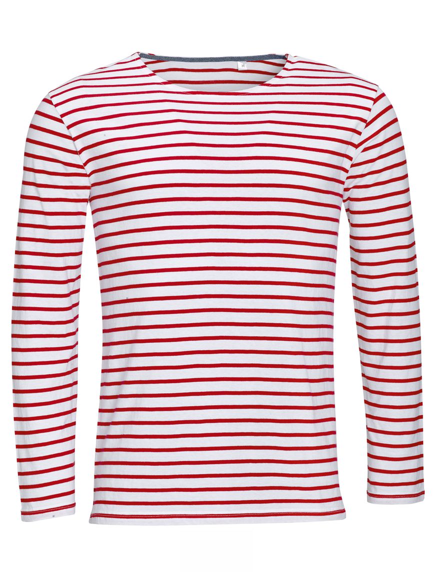 SOL'S ΑΝΔΡΙΚΟ ΜΑΚΡΥΜΑΝΙΚΟ ΡΙΓΕ T-SHIRT - MARINE MEN
