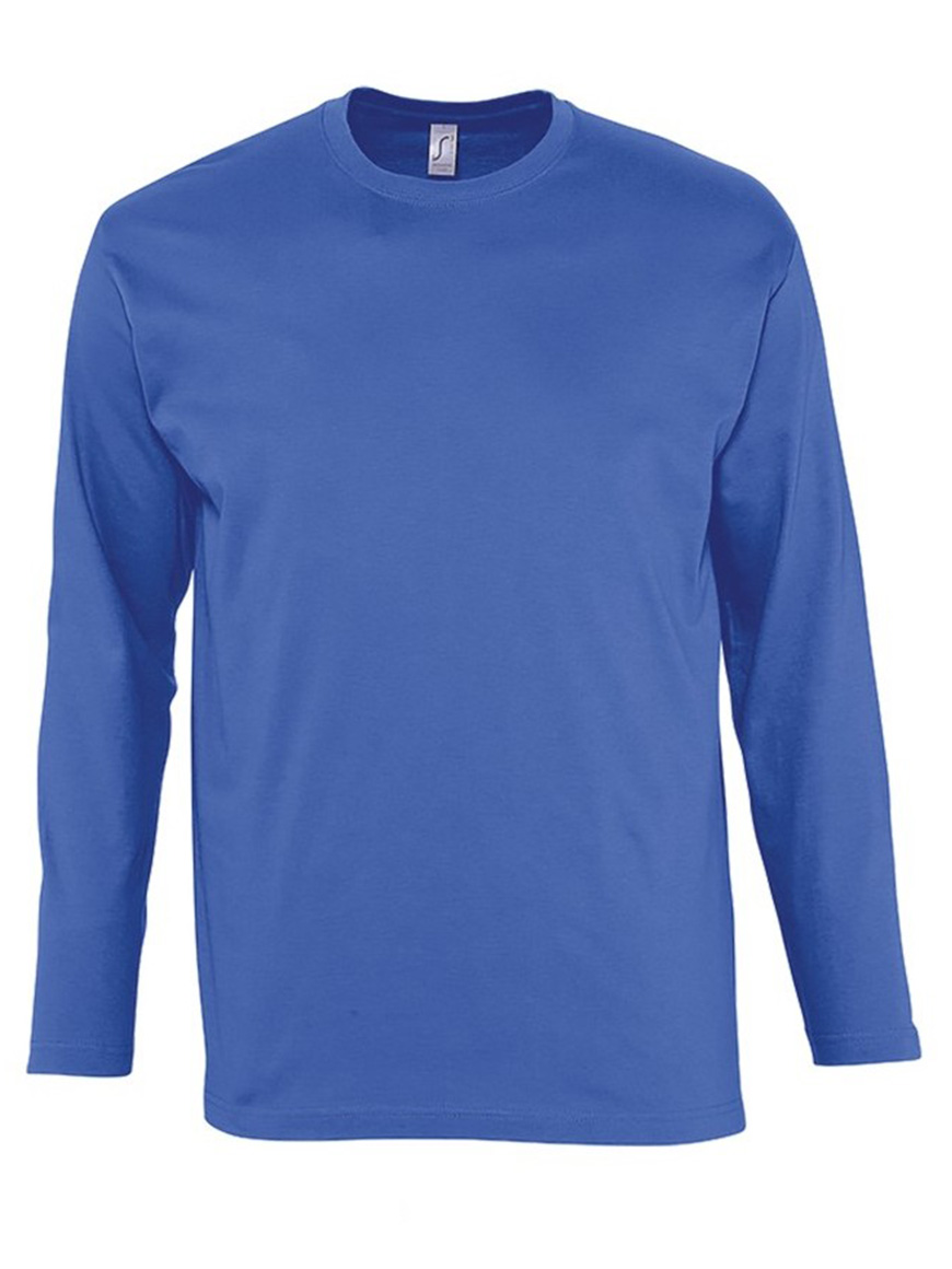 ΑΝΔΡΙΚΟ T-SHIRT ΜΕ ΣΤΡΟΓΓΥΛΗ ΛΑΙΜΟΚΟΨΗ ΚΑΙ ΜΑΚΡΙΑ ΜΑΝΙΚΙΑ - MONARCH