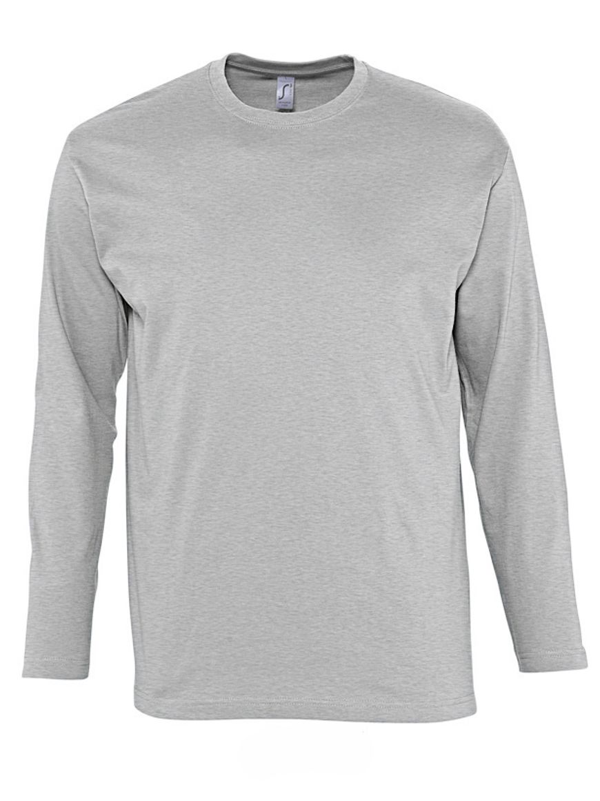 ΑΝΔΡΙΚΟ T-SHIRT ΜΕ ΣΤΡΟΓΓΥΛΗ ΛΑΙΜΟΚΟΨΗ ΚΑΙ ΜΑΚΡΙΑ ΜΑΝΙΚΙΑ - MONARCH