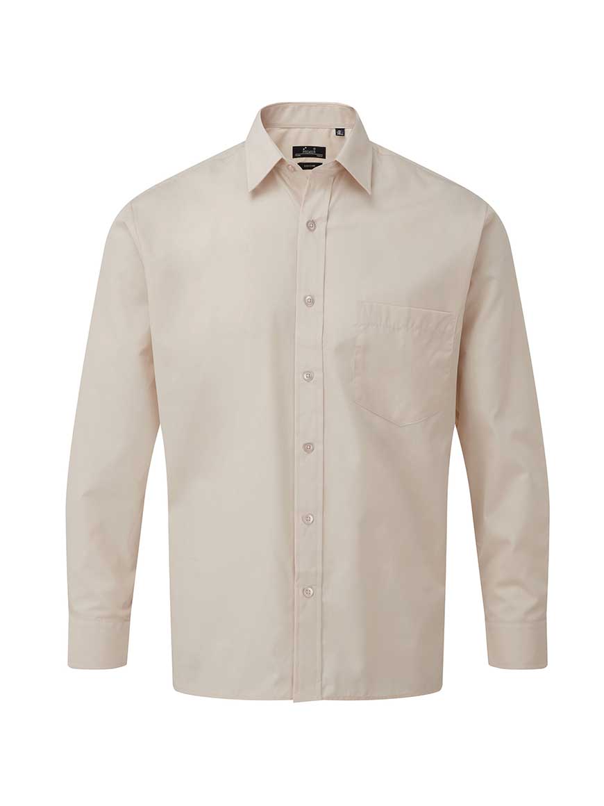 Ανδρικό Μακρυμάνικο Πουκάμισο από Ποπλίνα - PR200