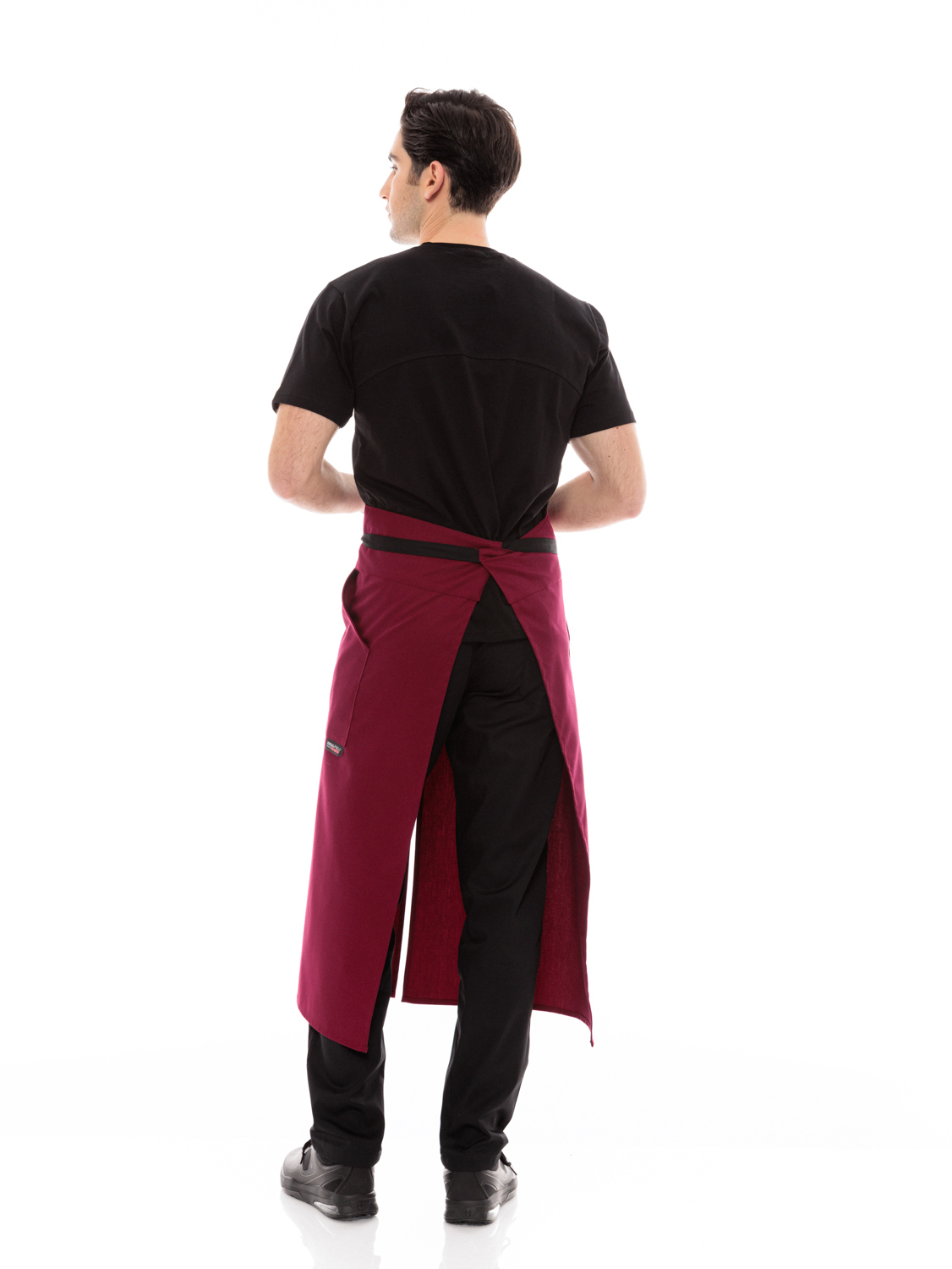 Premium Bistro Μακριά Ποδιά Μέσης - Μπορντό