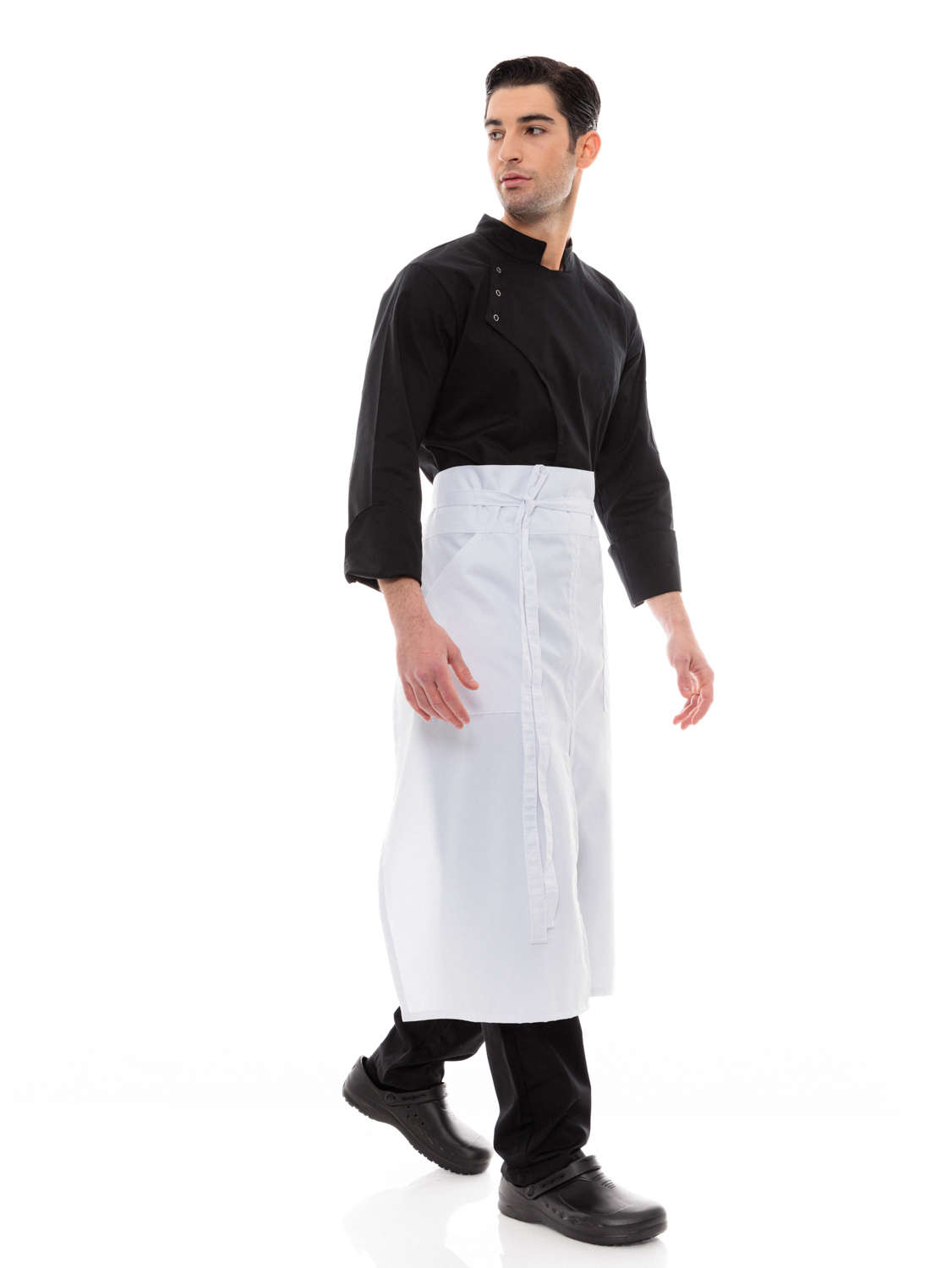 Premium Bistro Μακριά Ποδιά Μέσης - Λευκό